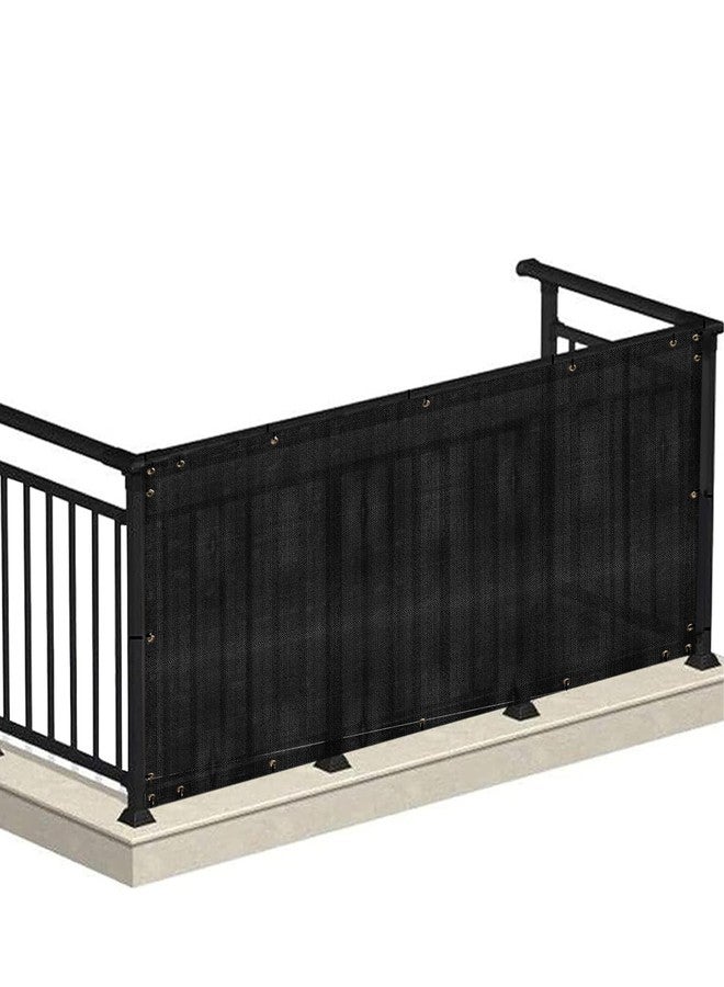 HIPPO Baby Safety Net for Balcony & Staircase Railing Guard for Kids Stairway Safety Net Protector Safety Banister for Baby Toddler (1MTX5MT, Black) - Image 1